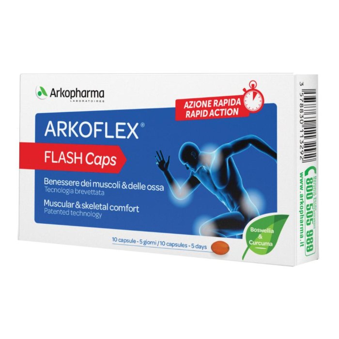 Arkopharma Arkoflex - Flash Integratore Alimentare 10 Capsule
