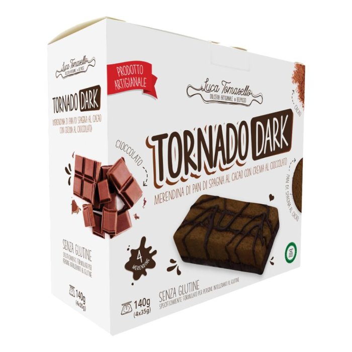Dolceria Tomasello Tornado Dark Merendine al Cacao 140g