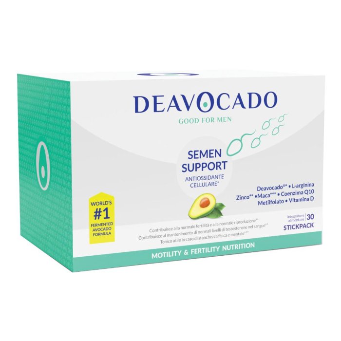 Deavocado Semen Support Uomo - integratore per fertilità e qualità del liquido seminale