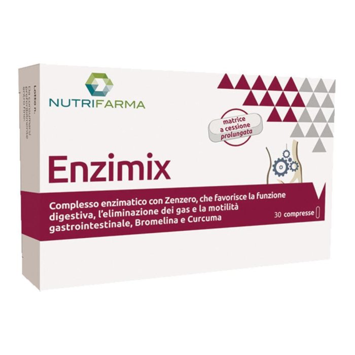 Nutrifarma Enzimix Integratore Alimentare Apparato Gastrointestinale 30 Compresse