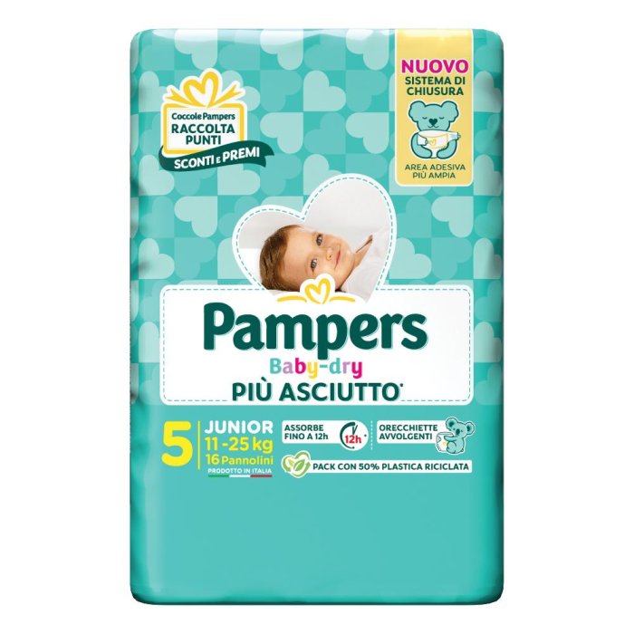 Pampers Baby Dry DownCount Junior 16 pannolini - pannolini a mutandina assorbenti