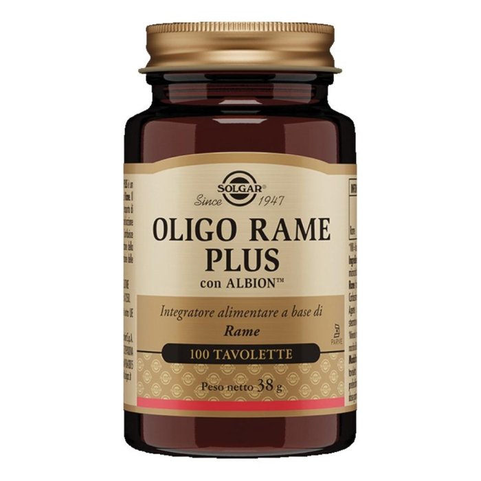  Solgar Oligo Rame Plus 100 compresse