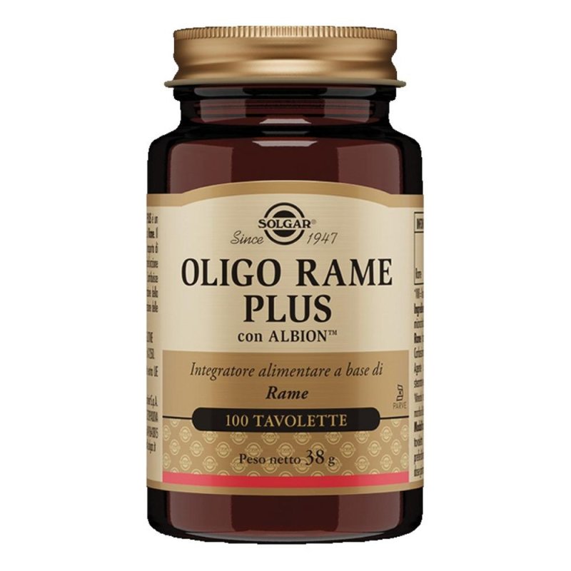  Solgar Oligo Rame Plus 100 compresse