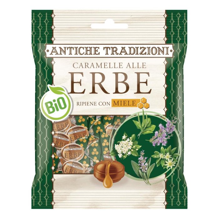Antiche Tradizioni Caramelle alle Erbe 60 g - Caramelle Balsamiche alle Erbe Naturali