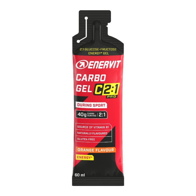 Enervit Carbo Gel C2:1 Pro Gel Energetico 60ml Gusto Arancia