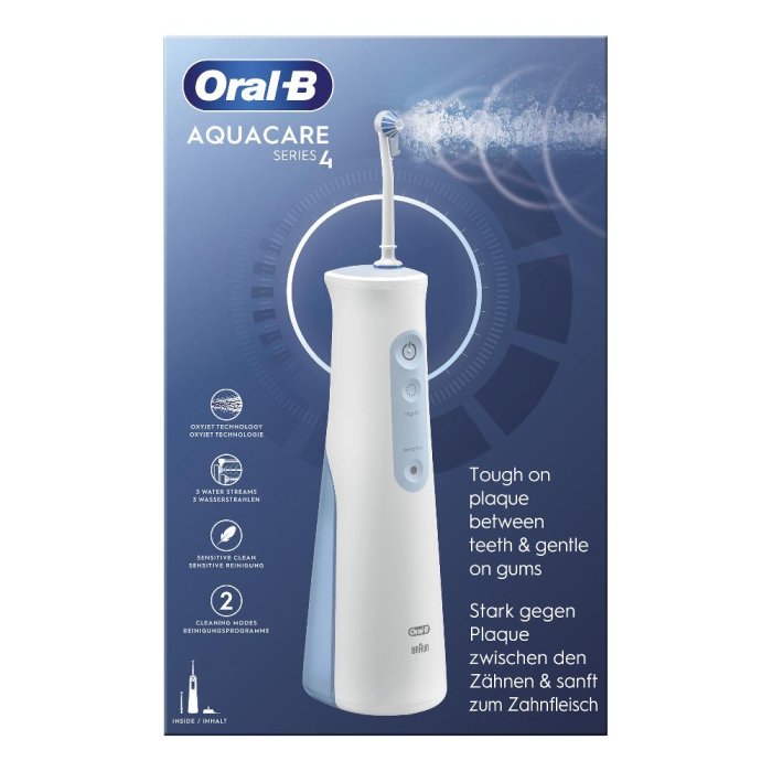 Oral-B Idropulsore Portatile Aquacare 4 con Tecnologia Oxyjet 1 Idropulsore