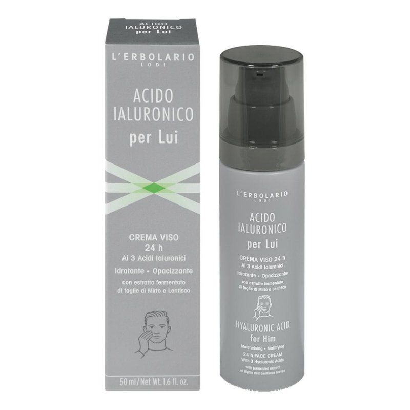 Acido Ialuronico Viso LUI CR – Trattamento Idratante Anti Rughe per Pelle Liscia e Rimpolpata