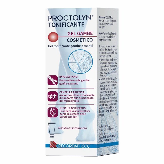 Recordati Proctolyn Tonificante Gel Gambe 100 Ml