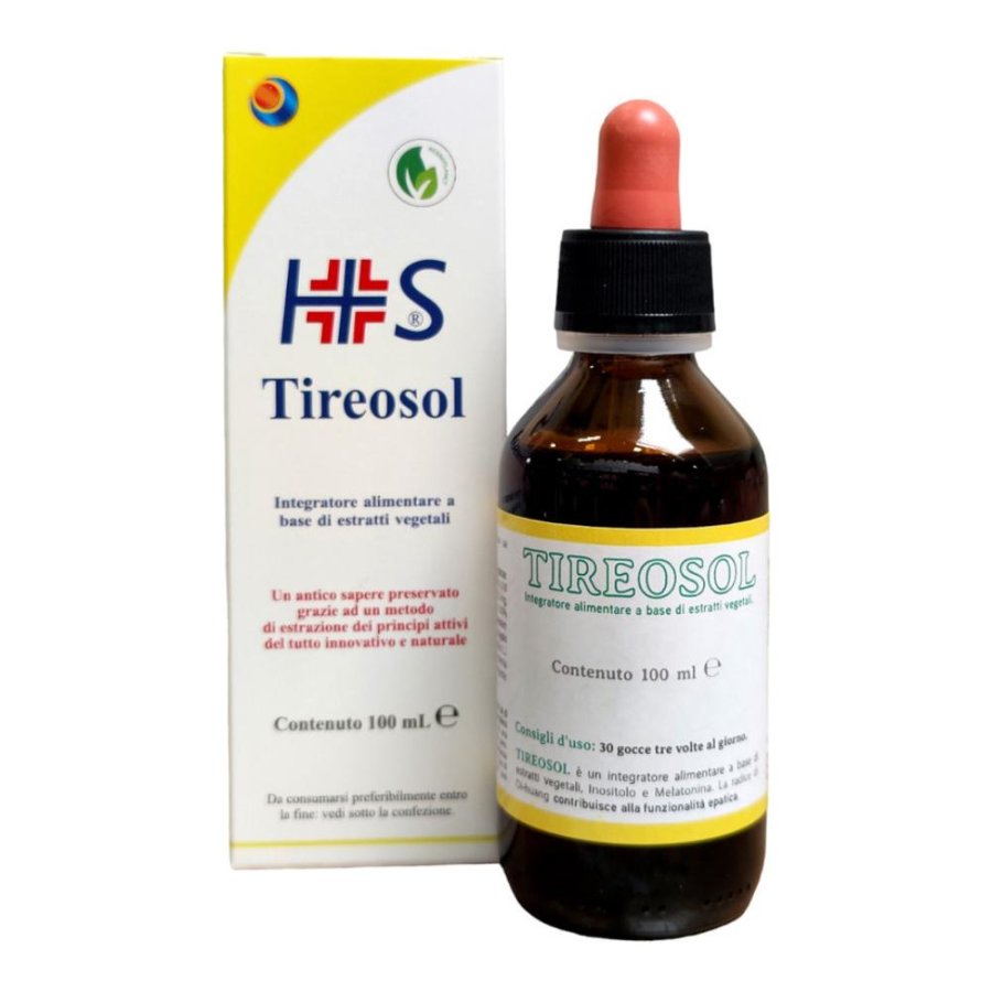 Tireosol Gocce 0,5% Soluzione Orale 100 ml per Il Trattamento dei Disturbi della Tiroide Tireosol Gocce 0,5% Soluzione Orale 100 ml per Il Trattamento dei Disturbi della Tiroide