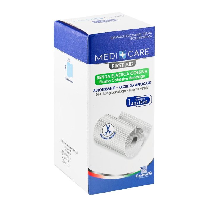Gammadis Farmaceutici Medicare - Benda Elastica Coesiva 10cm x 4m 1 pezzo