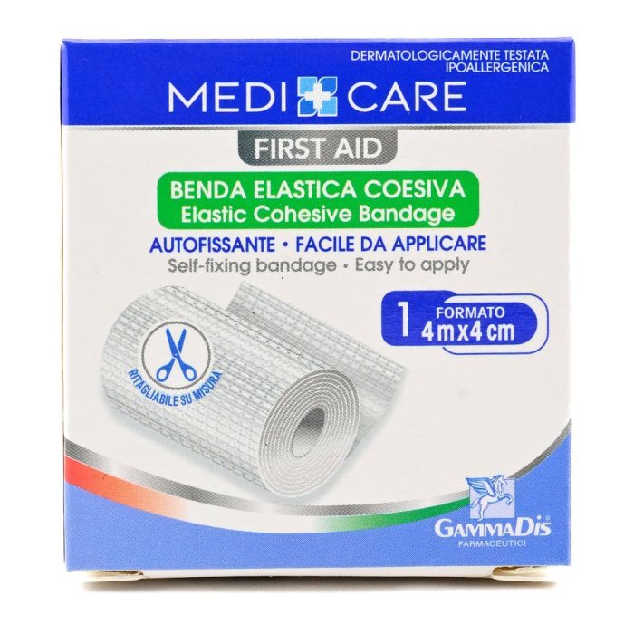 Gammadis Farmaceutici Medicare - Benda Elastica Coesiva 4cm x 4m 1 pezzo