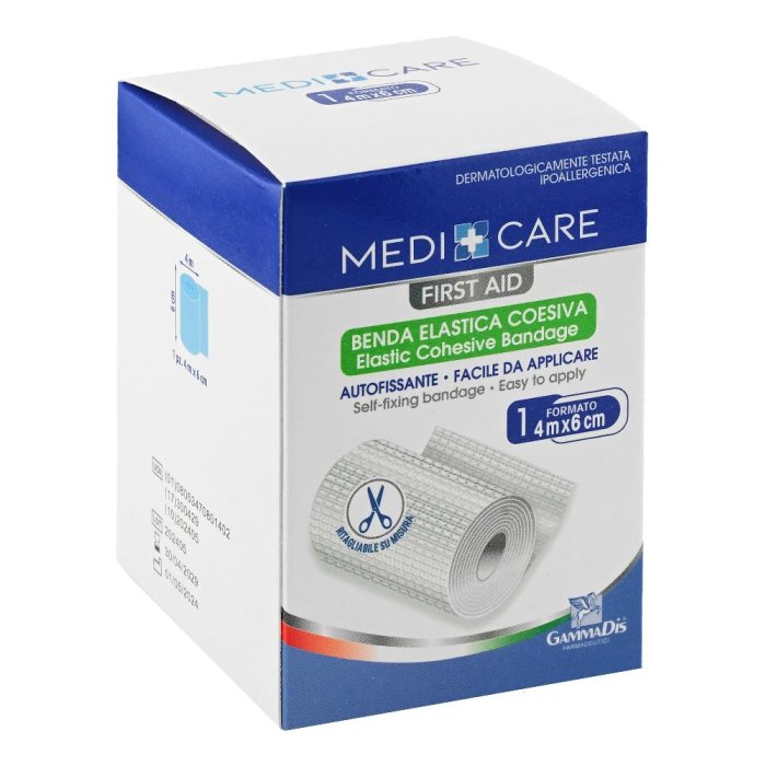 Gammadis Farmaceutici Medicare - Benda Elastica Coesiva 6cm x 4m 1 pezzo
