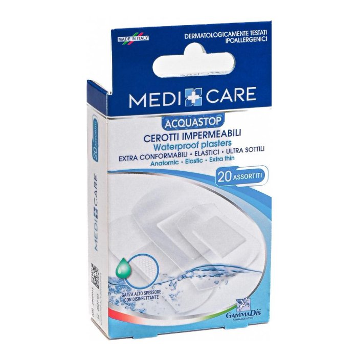 Gammadis Farmaceutici Medicare - Acquastop Cerotti Impermeabili 20 cerotti assortiti