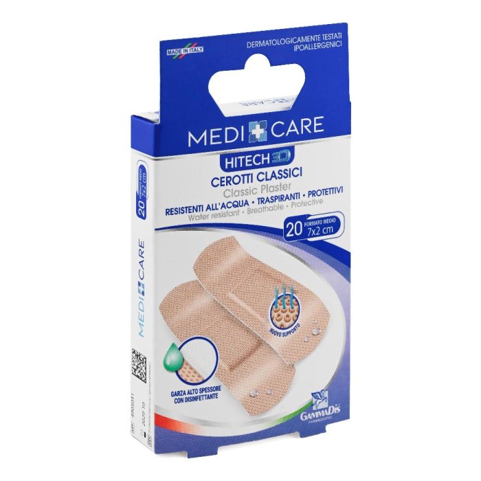 Gammadis Farmaceutici Medicare - Cerotti 3D 2 x 7cm 20 cerotti