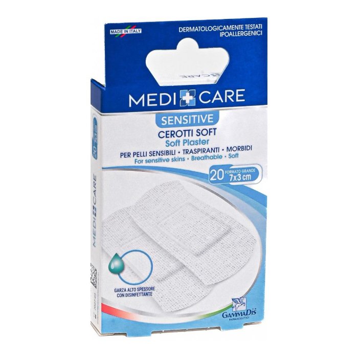 Gammadis Farmaceutici Medicare - Cerotti Soft Sensitive 3 x 7 cm 20 cerotti