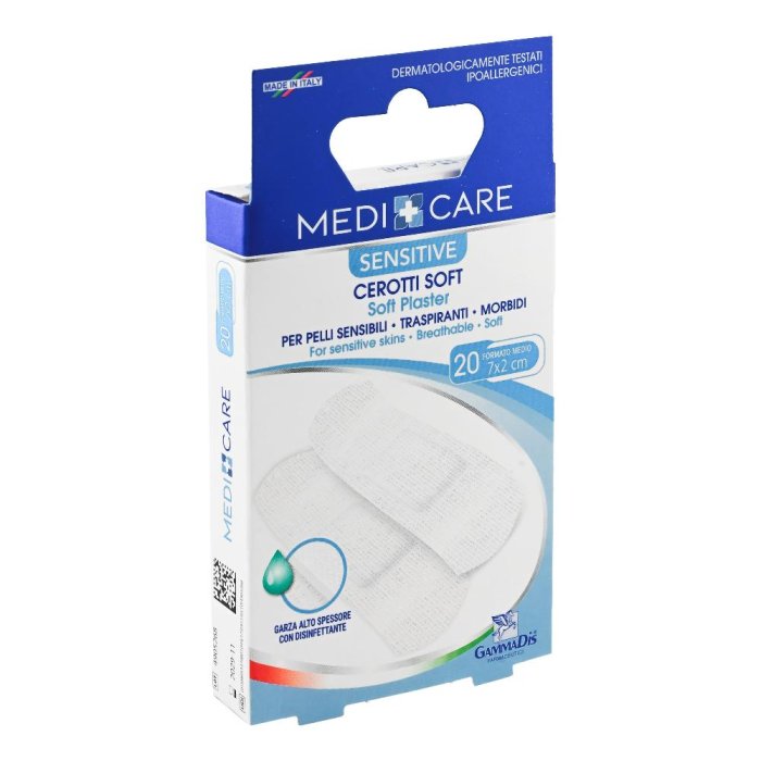 Gammadis Farmaceutici Medicare - Cerotti Soft Sensitive 2 x 7 cm 20 cerotti