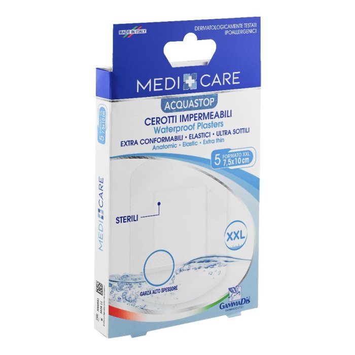 Gammadis Farmaceutici Medicare - Acquastop Cerotti Impermeabili 10 x 7,5cm 5 cerotti