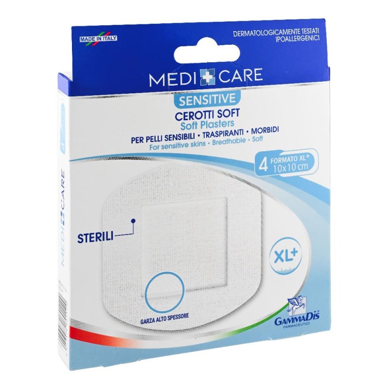 Cerotti sterili TNT 10x10 cm 4 pezzi - cerotti in tessuto non tessuto