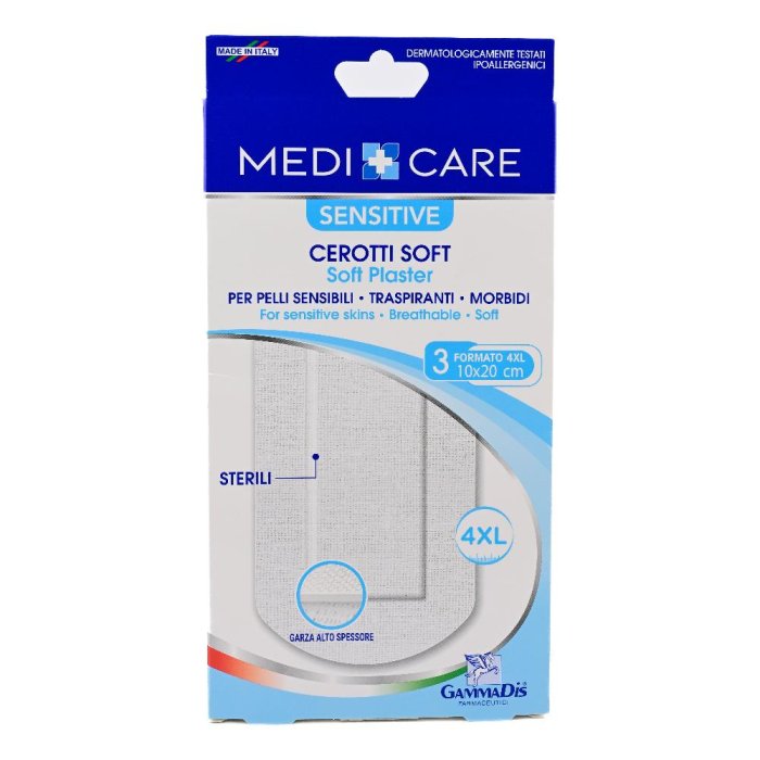 Gammadis Farmaceutici Medicare - Cerotti Soft Sensitive 10 x 20cm 3 cerotti