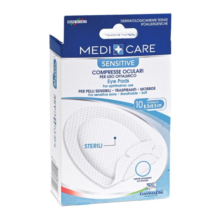 Gammadis Farmaceutici Medicare - Compresse Oculari per Uso Oftalmico 6,5 x 9,5cm 10 compresse