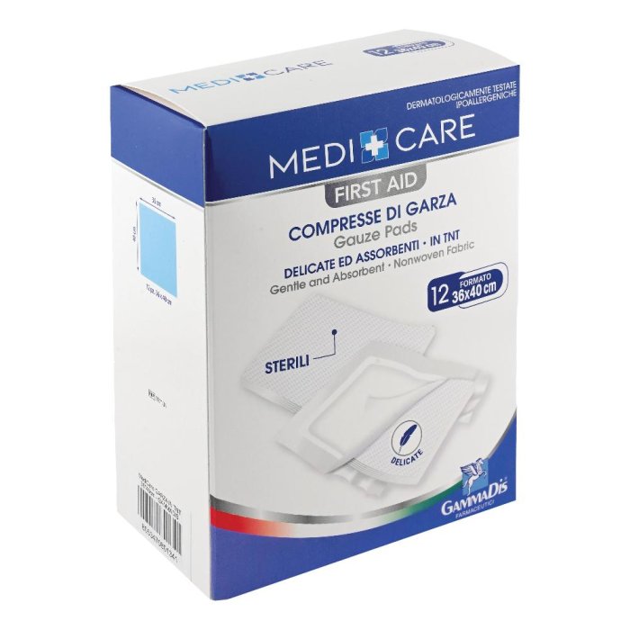 Gammadis Farmaceutici Medicare - Compresse di Garza in TNT 36 x 40 cm 12 compresse
