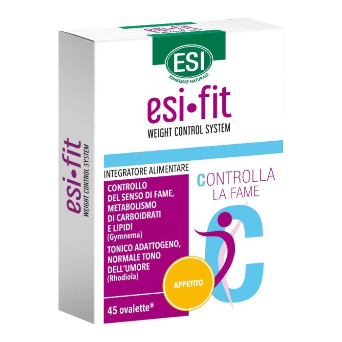Esi-Fit Controlla la Fame – Integratore naturale con Garcinia, Gymnema e Rhodiola 45 ovalette