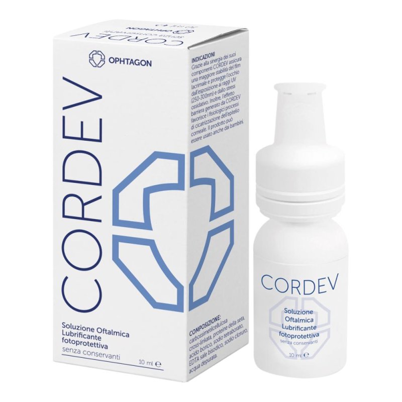 Cordev Soluzione oftalmica lubrificante fotoprotettiva riparatrice 10 ml