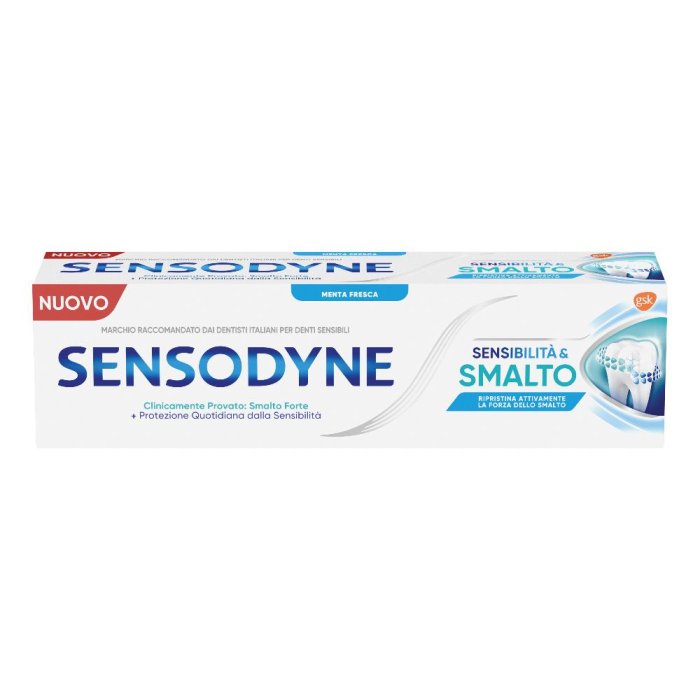 Sensodyne Dentifricio Sensibilità & Smalto Denti Sensibili Smalto Forte Gusto Menta Fresca 75 ml