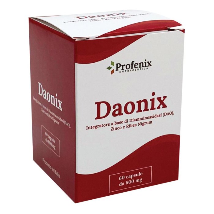 Daonix – integratore per il controllo dell’intolleranza all’istamina 60 capsule 600mg