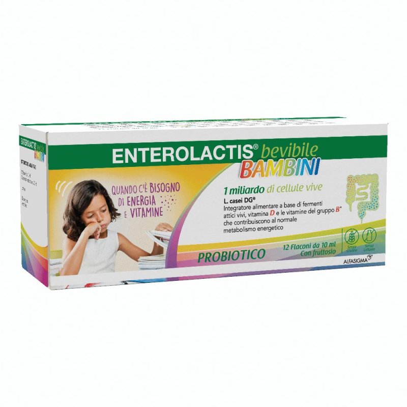  Enterolactis Bevibile Bambini 12 Flaconi 10ml