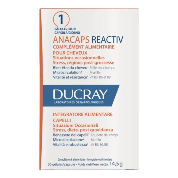 Ducray - Anacaps Reactiv Gel 90U Confezione 90 Capsule