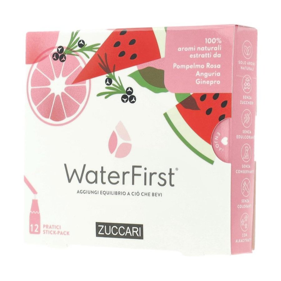 Zuccari WaterFirst - Aromatizzatore per Acqua Pompelmo Anguria Ginepro 12stick Zuccari WaterFirst - Aromatizzatore per Acqua Pompelmo Anguria Ginepro 12stick