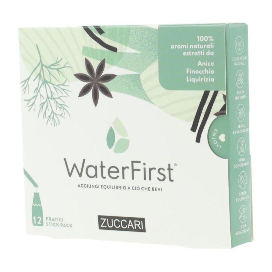 Zuccari WaterFirst - Aromatizzatore Acqua Anice Finocchio Liquirizia 12stick Zuccari WaterFirst - Aromatizzatore Acqua Anice Finocchio Liquirizia 12stick
