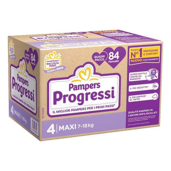 Fater Pampers Quadri Progressi Maxi 84 Pezzi