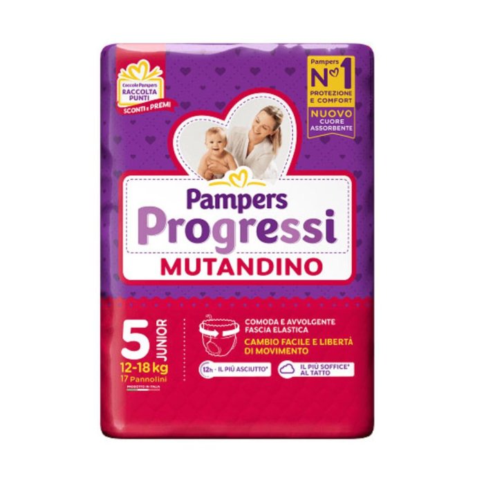 Fater Pampers Progressi Mutandina Junior 17 Pezzi