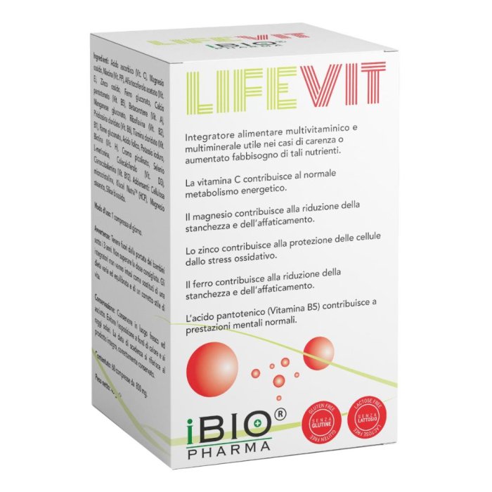 Lifevit Integratore Multivitaminico e Multiminerale 60 Compresse, the basic for Energia e Benessere Quotidiano