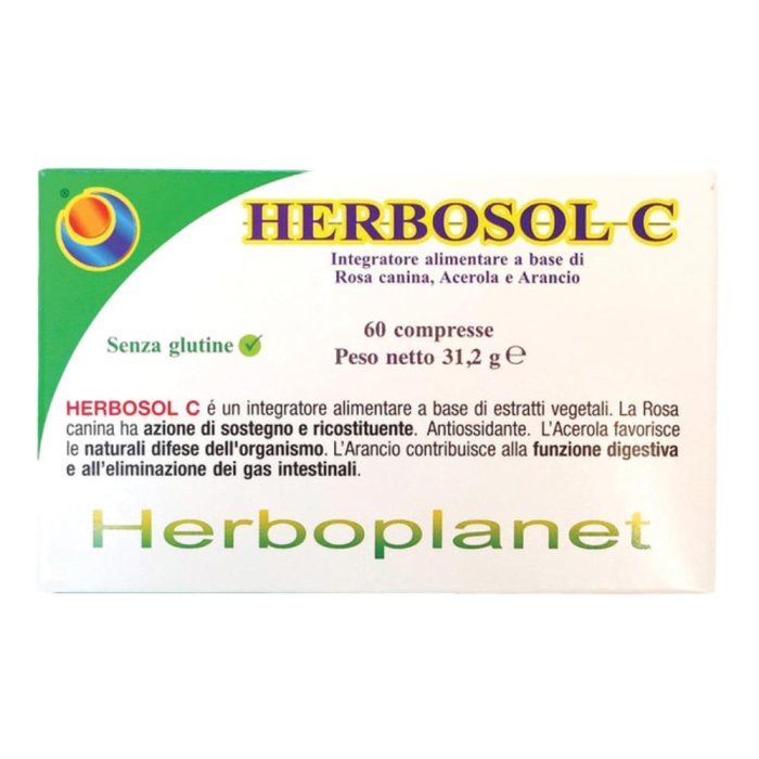 Herboplanet Herbosol C Integratore Sostegno Ricostituente Antiossidante 60 Compresse