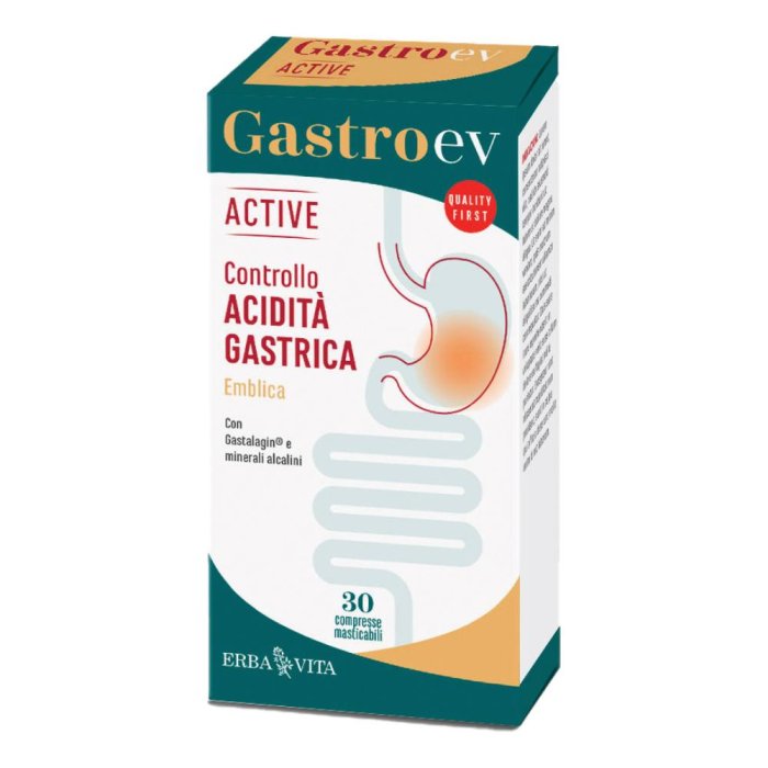 Erba Vita EV Gastrointestinale - Gastro-EV Active Integratore 30 Compresse