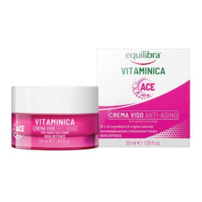 Equilibra Crema Viso Anti Age alla Vitamina C Illuminante e Antirughe 50 ml