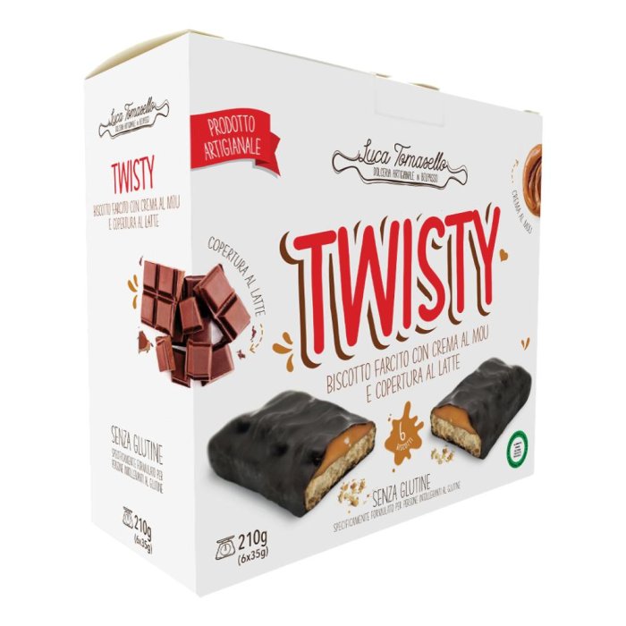 Twisty Biscotto Crema Mou Tomaselli senza glutine 6x35g