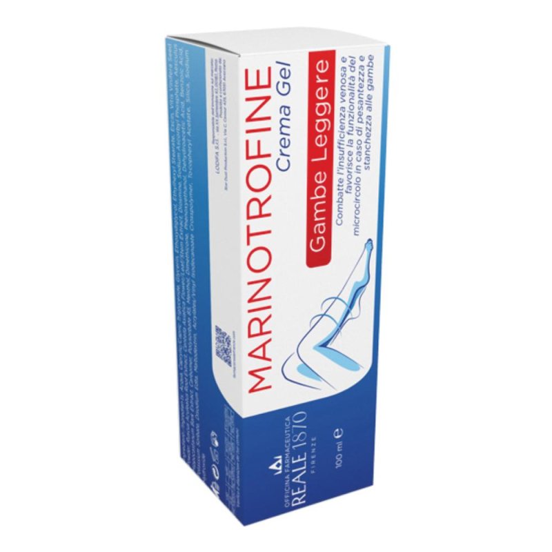 Marinotrofine Crema Gel 100 ml Idratante Lenitiva per Viso e Corpo Pelle Sensibile