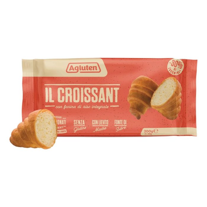 Agluten il Croissant Senza Glutine e Lattosio 4 pezzi da 50 g