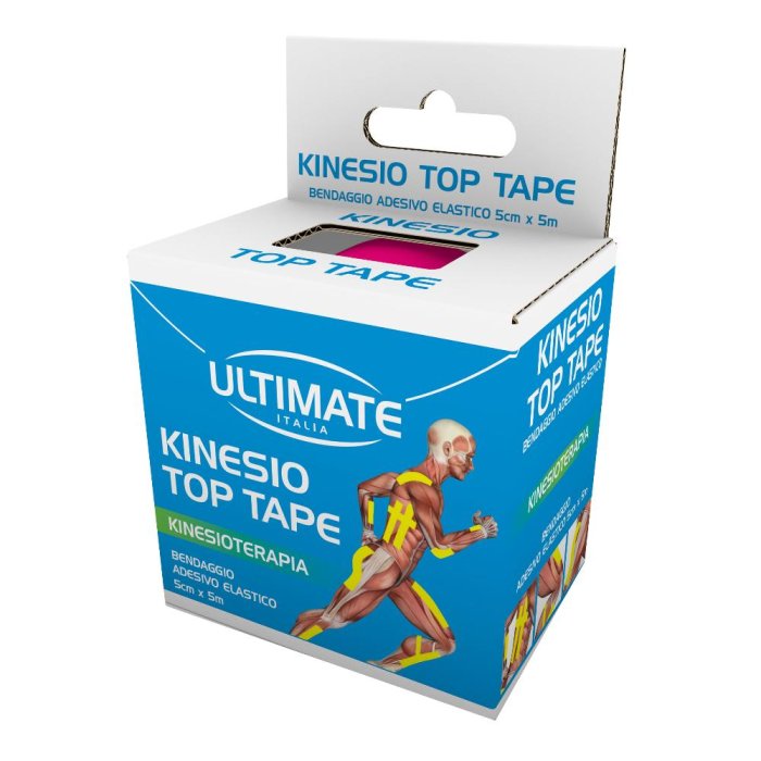 Kinesio Top Tape fucsia 5cm x 5 m - nastro kinesiologico elastico per taping