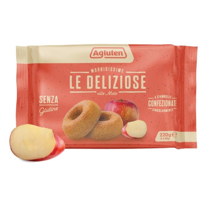Agluten Le Deliziose Alle Mele Ciambelle 4x55g