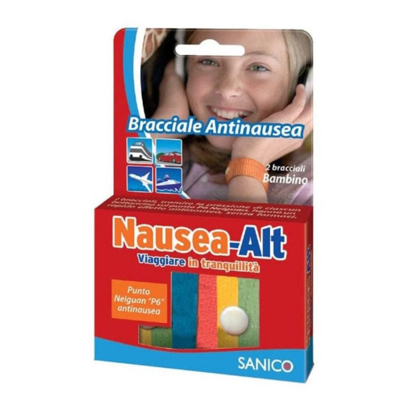 Sanico Nausea-Alt Bracciale Antinausea Bambino 2 Pezzi