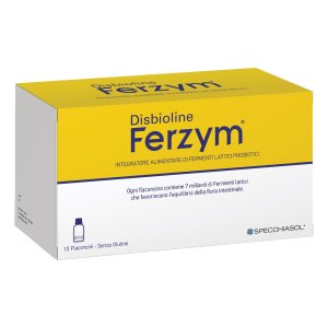 Disbioline Ferzym 10 flaconcini 8 ml fermenti lattici probiotici con pappa reale e sambuco