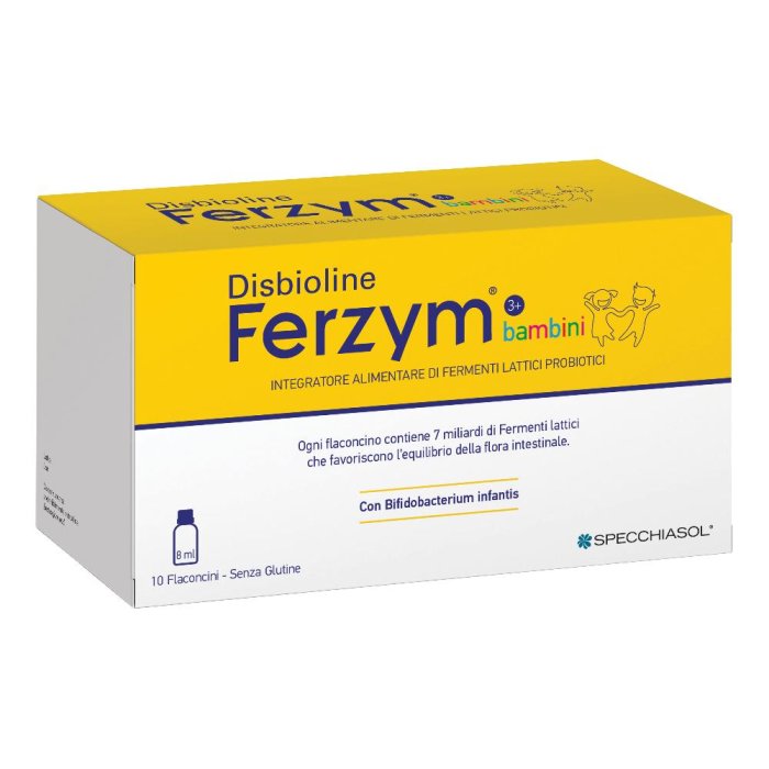 Specchiasol Disbioline Ferzym Bambini Integratore Alimentare 10 Flaconcini