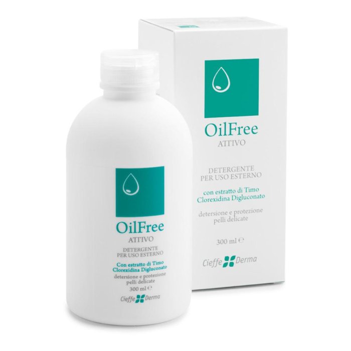 OilFree Attivo - Detergente Delicato Senza Olii per un'Igiene Attiva della Cute 300ml