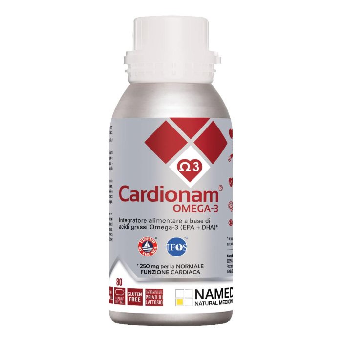 Cardionam Omega 3 80 Capsule Integratore per il Benessere del Cuore e il Controllo dei Trigliceridi