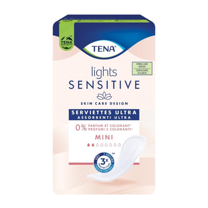  Tena Lady Lights Sensitive Ultra Pad Mini Assorbenti Ultra per Perdite Urinarie 20 pezzi